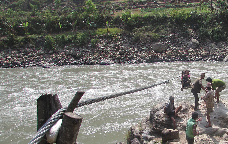 Suspension bridge still a pipedream for tuin users in Jajarkot ...